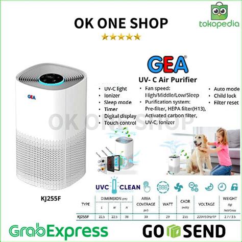 Jual Kebutuhan Rumah Gea Air Purifier Uv C Kj F Pembersih Udara Uv