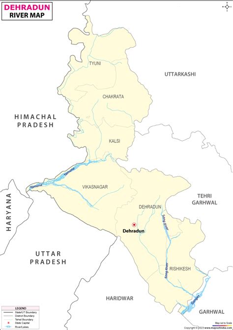 Dehradun River Map