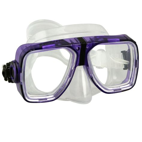 Promate Scope Prescription Dive Mask for Scuba Diving and Snorkeling, Purple+2.0 - Walmart.com ...