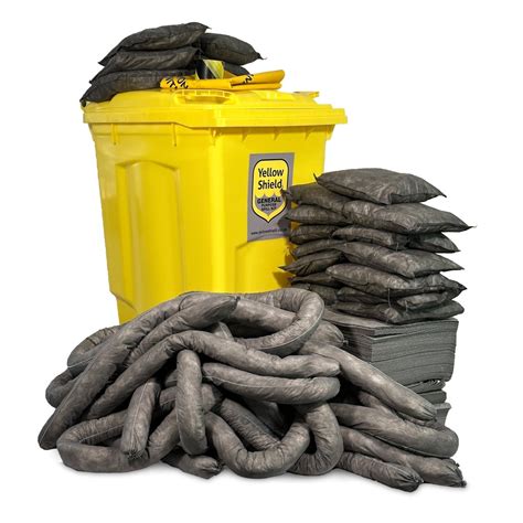 Wheelie Bin Spill Kit 360 Litre Yellow Shield