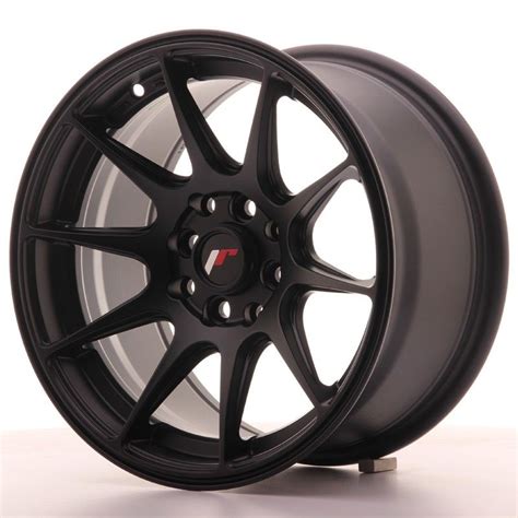 Japan Racing JR Wheels JR11 15x8 ET25 4x114 3 100 Flat Black Wheel