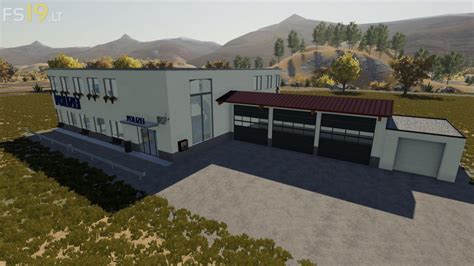 Police Station 1 Fs19 Mods Farming Simulator 19 Mods