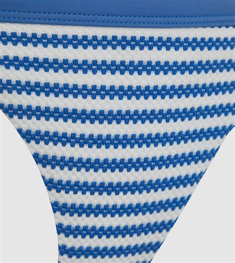 Buy Trendyol Striped Triangle Bikini Set In Blue Thstreet Saudi Arabia