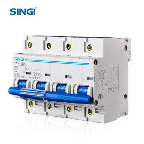 Singi Swm 100 4p 125 4 Pole Mcb 400v High Breaking Capacity Fuse