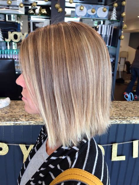 Razor Bob Light Balayage Blonde Balayage Short Hair Bob Natural