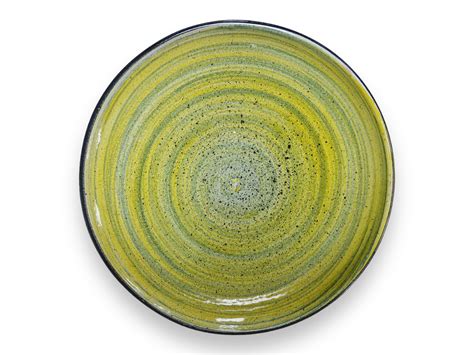 Тарелка зеленая 7037/6-21 (d=26,0 sm) - Мир современной Керамики