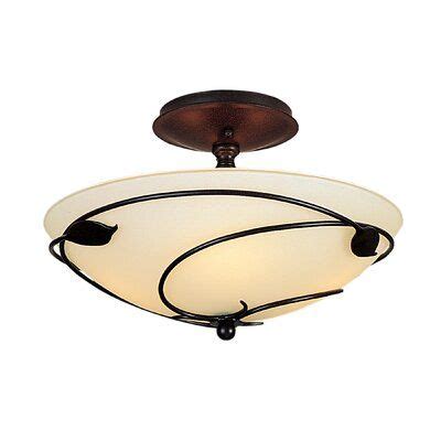 Hubbardton Forge Leaf Light Semi Flush Mount Wayfair Semi