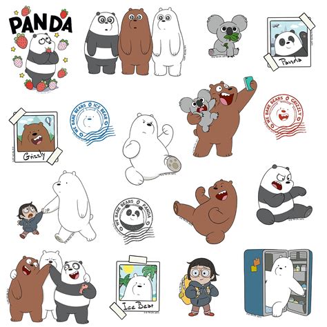 We Bare Bears Digital Layered Svg Silhouette Artwork Instant