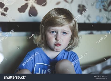 Cute Five Years Old Blonde Boy Stock Photo 2234262079 Shutterstock
