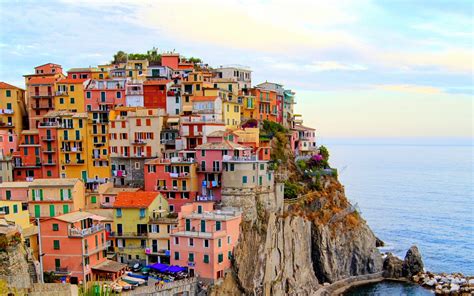 Monterosso, Italy city, houses, sea, stones, cliff wallpaper | travel ...