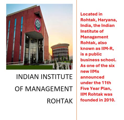 Iim Rohtak Fees Eligibility Programmes Etc