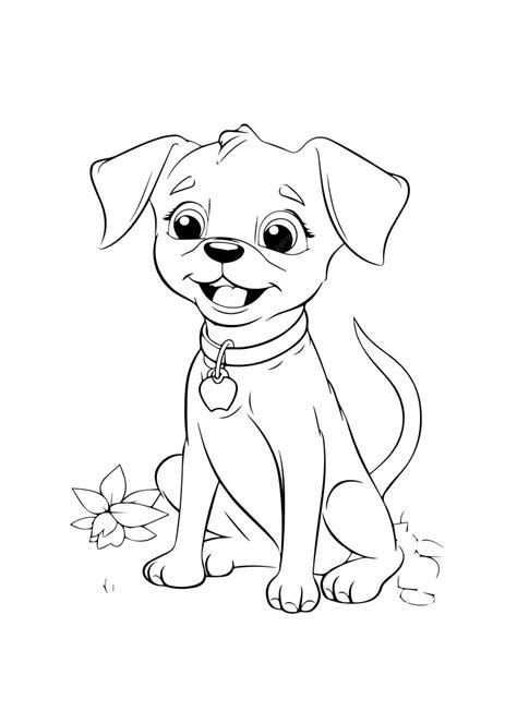 Раскраски с собаками раскраски со щенками и раскраски с животными для ...