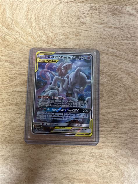 Mavin Pokémon TCG Mewtwo and Mew GX SM Black Star Promos SM191 Holo Promo