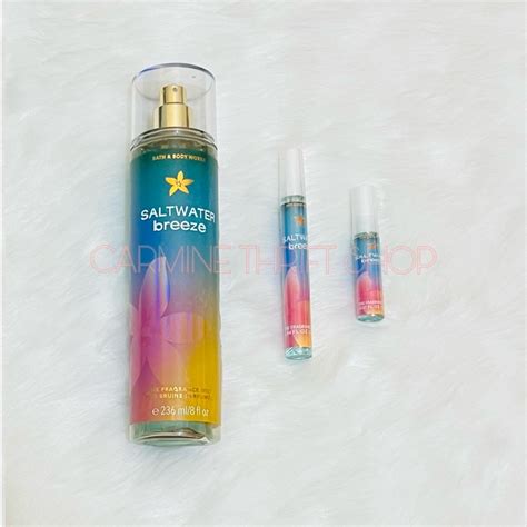 Authentic Bbw Fragrance Mist Saltwater Breeze Decants Ml Ml Shopee