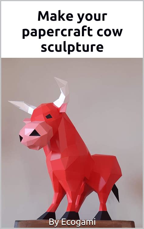 Make Your Papercraft Cow Sculpture D Puzzle Paper Sculpture