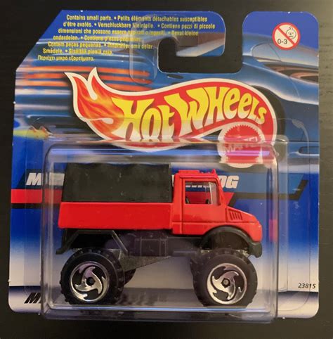 Hot Wheels Mercedes Benz Unimog Red With Black Interior European