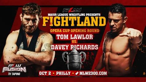 Davey Richards Vs Tom Lawlor Set For Mlw Fightland Cultaholic Wrestling