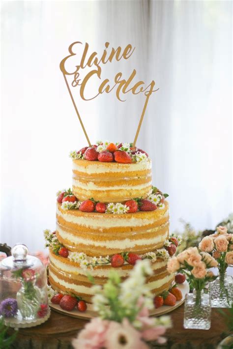 Bolo Naked Cake Para Casamento Casamento Rustico Casamento Casamentos