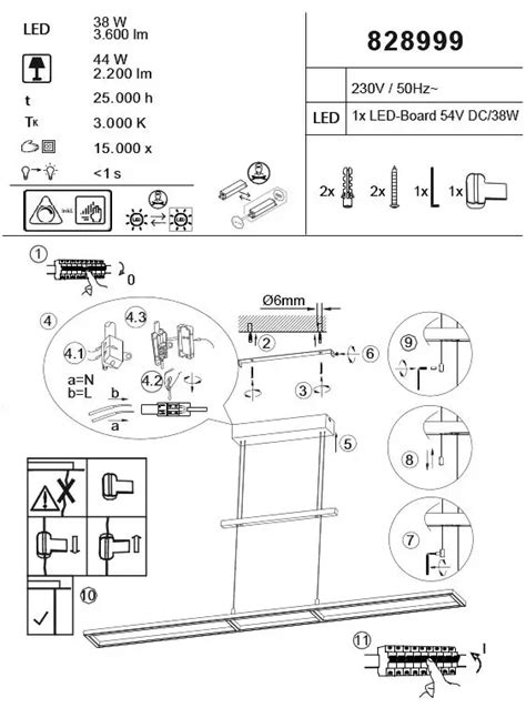 Paul Neuhaus Inigo Led Ceiling Light Instructions