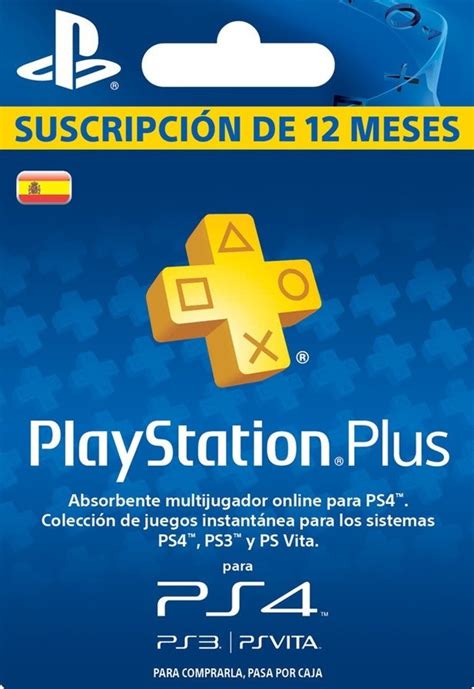 Купить Playstation Plus - 12 month membership (ES)