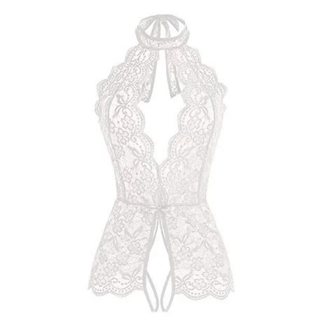 Lingerie porno sexy pour femmes soutien gorge ouvert entrejambe ouvert robe nuisette vêtements