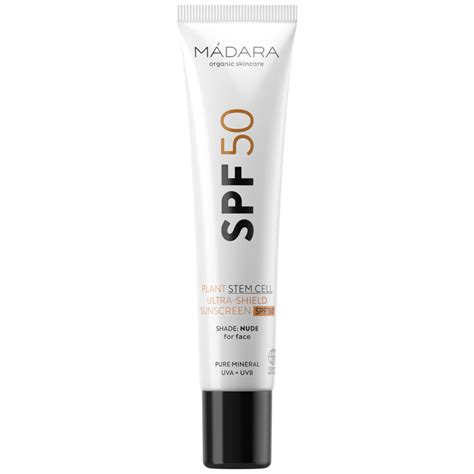 Madara Plant Stem Cell Ultra Shield Zonnebrandmiddel Met SPF 50 Nude 40 Ml Plein Nl