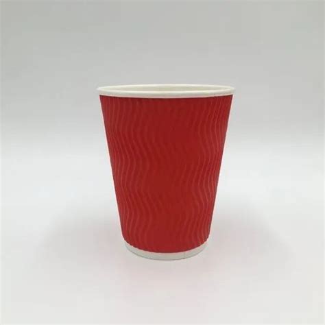 Paper Plain Red Disposable Cup For Event And Party Supplies Capacity