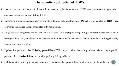 Transdermal Drug Delivery System Ppt