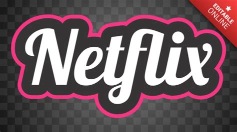 Netflix Logotipo La Mariquita Generador De Efectos De Texto