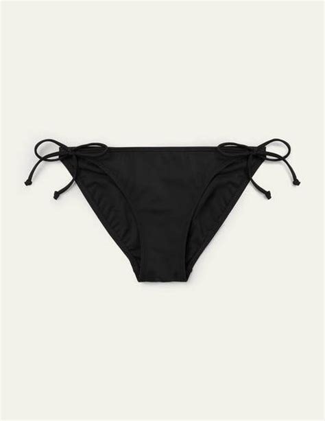 asiatisch Lizenzgebühren Burgund bikini hose schwarz mit bändern