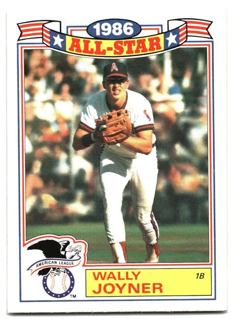 Topps All Star Game Commemorative Set Wally Joyner California