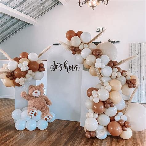 Kit De Arco De Guirnalda De Globos Neutros Marrones Globos De Color Nude Con Globos Marr N