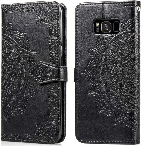 Чехол Vintage для Samsung Galaxy S8 Plus / G955 книжка с узором черный ...