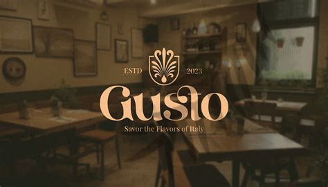 Gusto Italian restaurant :: Behance