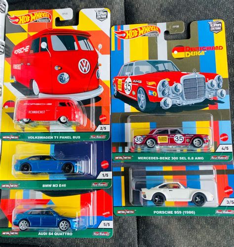 Hot Wheels Deutschland Design Volkswagen T Panel BMW Audi Porsche Mercedes SEL AMG
