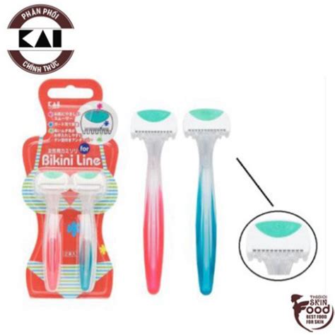 SET 2 DAO CẠO Dao Cạo Bikini Thân Nhựa Kai Bikini Line Razor Y50 Shopee Việt Nam