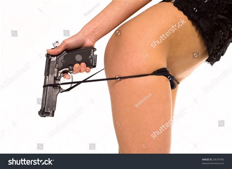 Sexy Naked Woman Gun Stock Photo Shutterstock