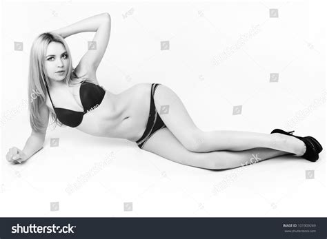 Beautiful Sexy Woman Wearing Lingerie Black Stock Photo 101909269 Shutterstock
