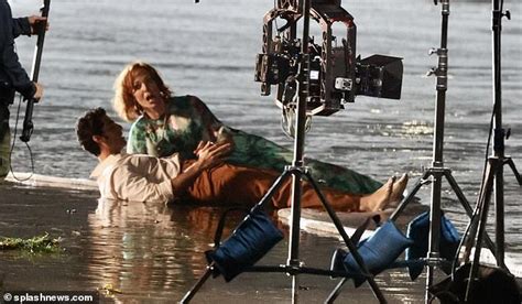 Allison Janney And Jason Canela Get Hot And Heavy While On A Beach While Filming Mrs American