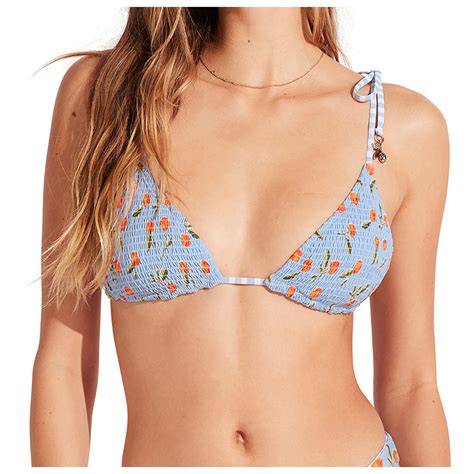 Seafolly Summercrush Shirred Reversible Slide Tri Bikini Top Women S Buy Online Bergfreunde Eu