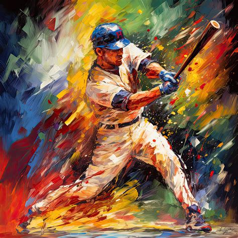 Baseball Passion - Baseball Colorful Art Digital Art by Lourry Legarde - Fine Art America