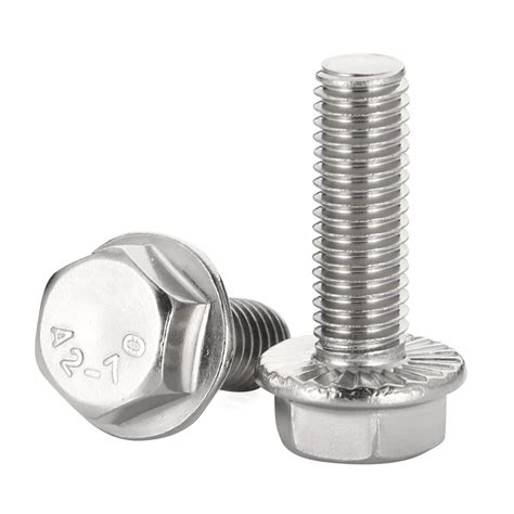 Customization Supply Stainless Steel M Hexagon Flange Head Bolt