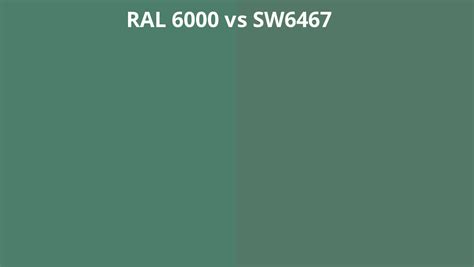 Ral 6000 Vs Sw6467 Ral Colour Chart Uk