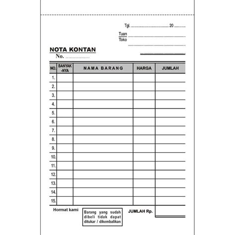 Detail Contoh Nota Fotocopy Koleksi Nomer 32