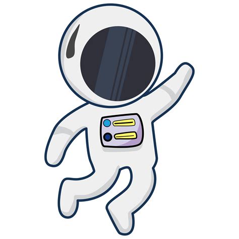 Astronaut Floating In Space Cartoon 49088098 Png