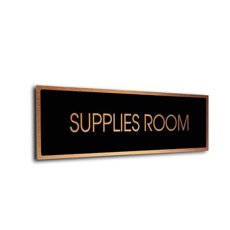 Supplies Room Door Sign. Clearly label every room in your facility with ...