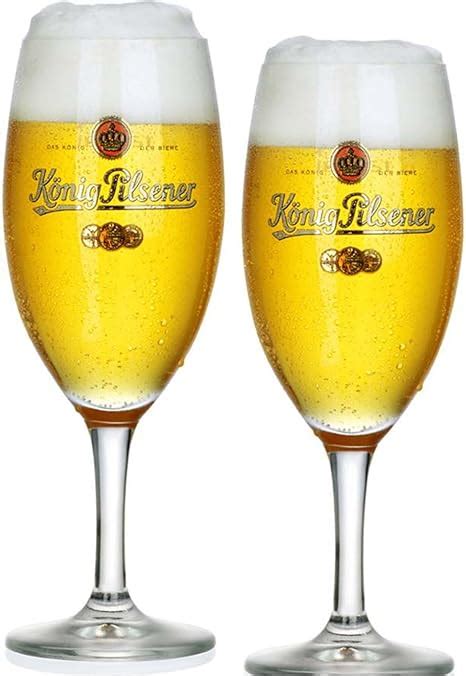 König Pilsner 6 Exclusiv Bierpokale Glas Gastro Edition 0 3 Liter