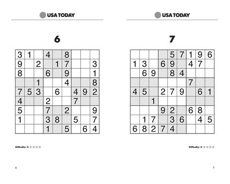 Usa Today Sudoku Printable