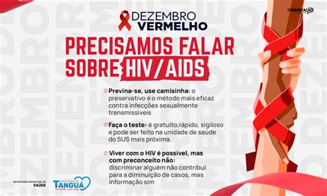 Dezembro Vermelho Mês De Luta Contra Aids Prefeitura De Tangua