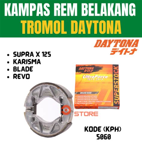 KAMPAS REM BELAKANG TROMOL SUPRA X 125 KARISMA BLADE FI REVO FI KPH